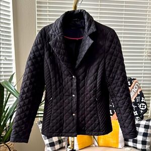 CALVIN KLEIN Black Quilted Women's Jacket Size S